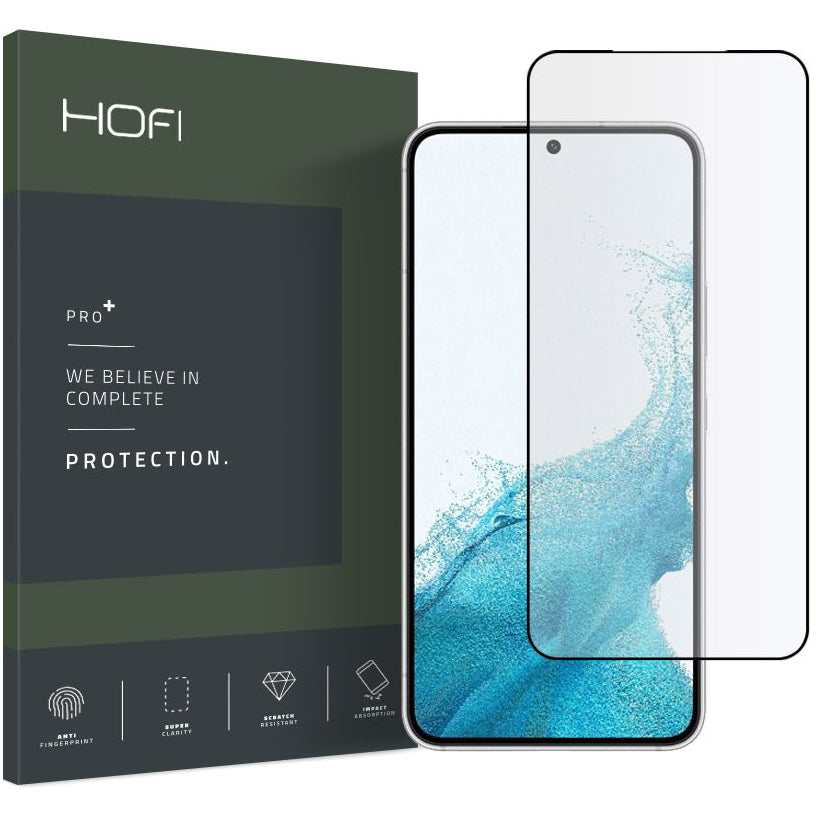 Ochranná fólia na displej HOFI pre Samsung Galaxy S22 5G S901, Tvrdené sklo, Full Glue, Čierna HOFI187BLK