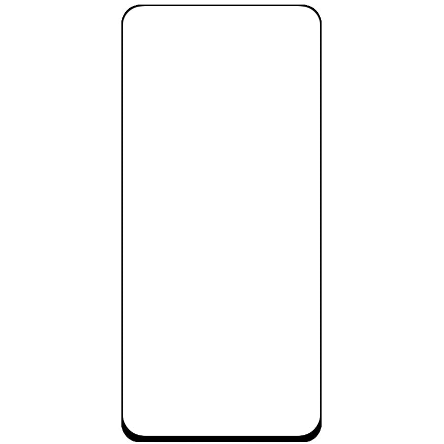 OEM ochranná fólia na displej pre Xiaomi Redmi Note 9, ochranné sklo, plne lepená, čierna