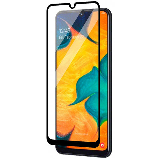 OEM ochranná fólia na displej pre Huawei P30 lite New Edition / P30 lite, ochranné sklo, plné lepidlo, 6D, čierna