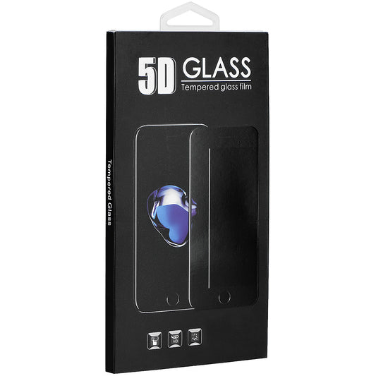 OEM ochranná fólia na displej pre Apple iPhone 11 Pro / XS / X, chránené sklo, plné lepidlo, 5D, čierna