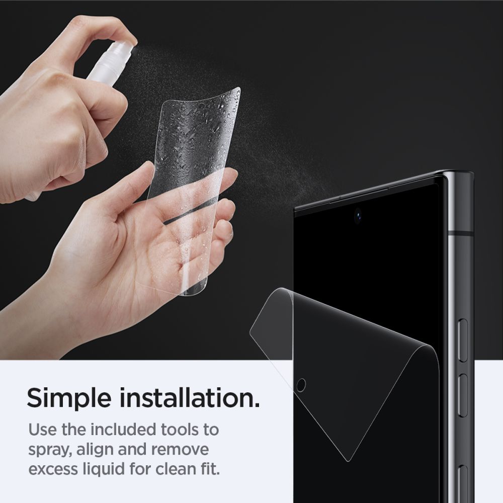 Ochranná fólia Spigen Neo Flex na displej pre Samsung Galaxy S23 Ultra S918, Plast, Sada 2 kusy AFL05943
