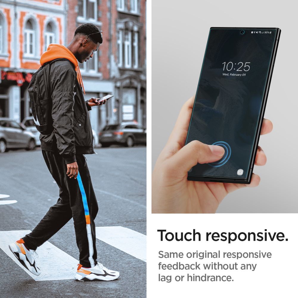 Ochranná fólia Spigen Neo Flex na displej pre Samsung Galaxy S23 Ultra S918, Plast, Sada 2 kusy AFL05943