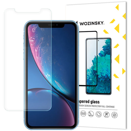 WZK Ochranné sklo pre Apple iPhone 11/XR, tienené sklo, celoplošné lepenie