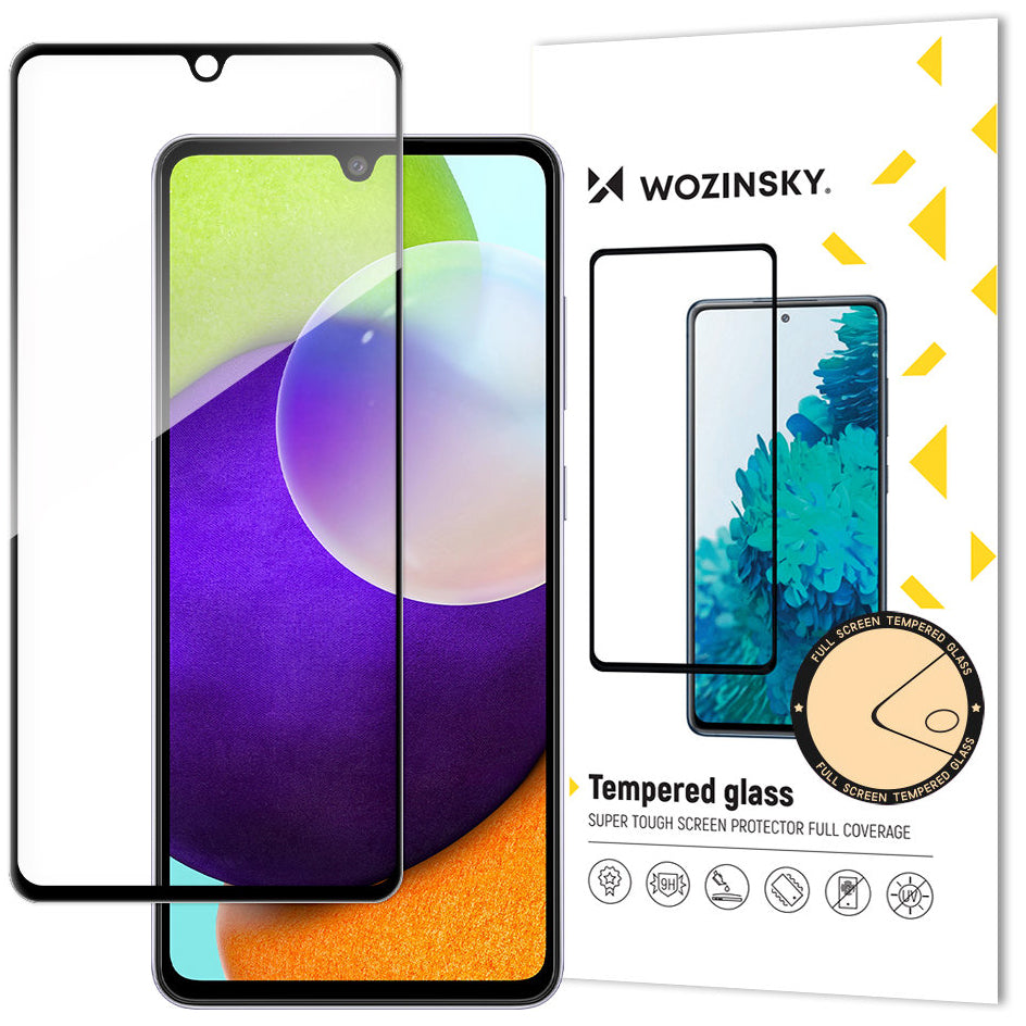 Ochranná fólia na displej WZK pre Samsung Galaxy A33 5G A336, Tvrdené sklo, Full Glue, Čierna