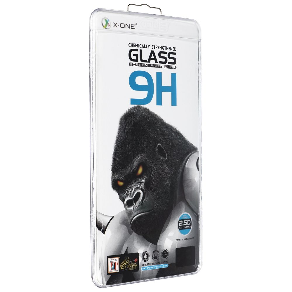 Ochranná fólia na displej X-One pre Samsung Galaxy S23 Ultra S918, tvrdené sklo, plné lepidlo, 3D, kompatibilná s obalom, čierna