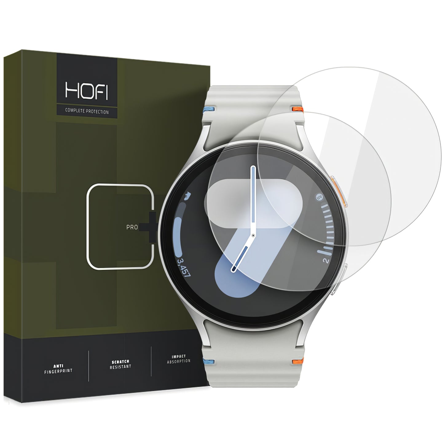Ochranná fólia HOFI Glass PRO+ pre Samsung Galaxy Watch7 / Watch6 / Watch5 / Watch4 40mm Series, Sada 2 kusy, Kalené sklo
