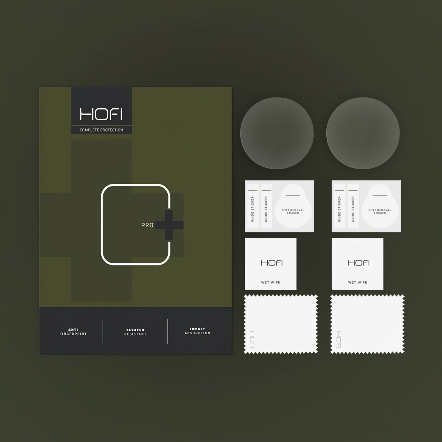 Ochranná fólia HOFI Glass PRO+ pre Samsung Galaxy Watch7 / Watch6 / Watch5 / Watch4 40mm Series, Sada 2 kusy, Kalené sklo