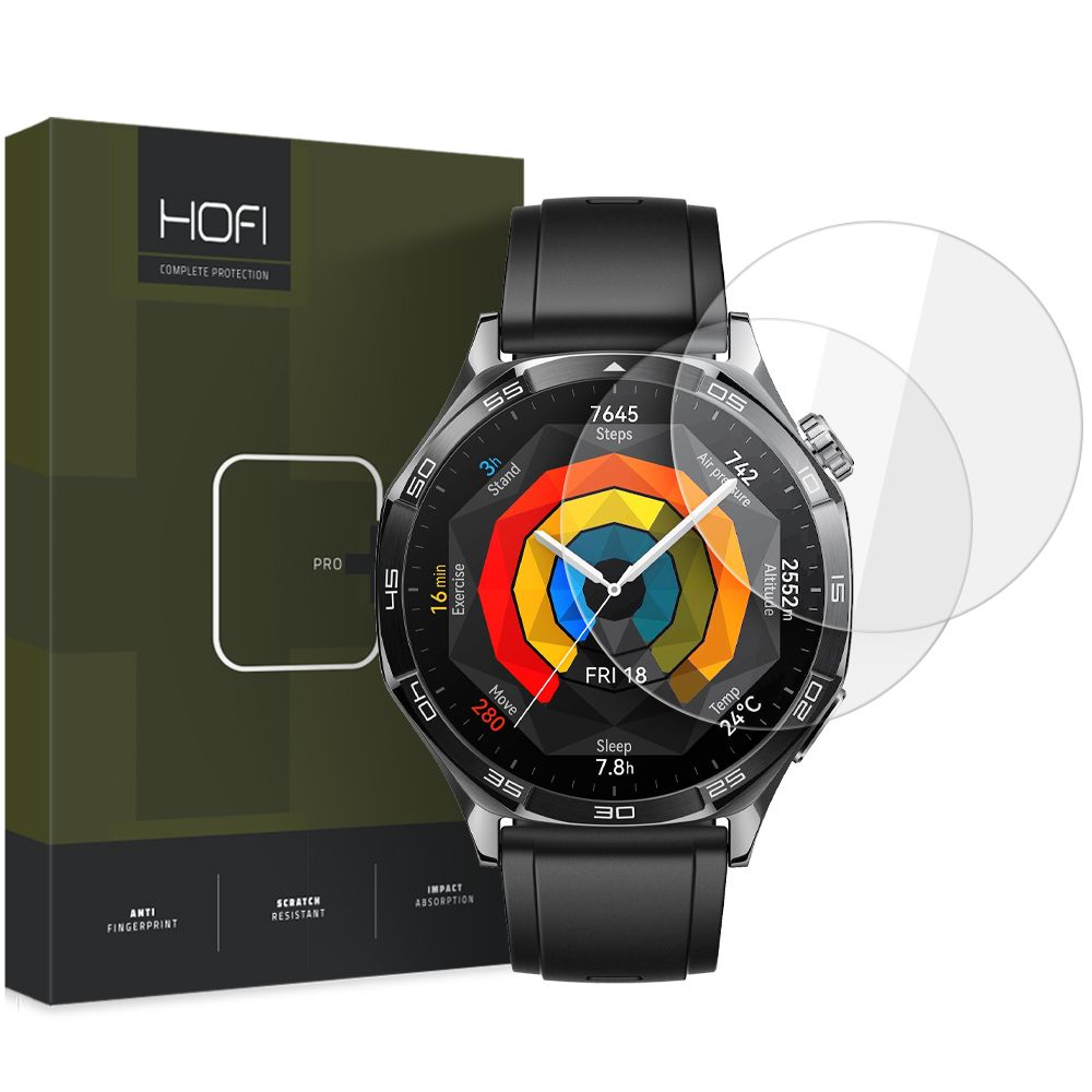 Ochranná fólia HOFI Glass PRO+ pre Huawei Watch GT 5 46mm, Sada 2 kusy, Kalené sklo
