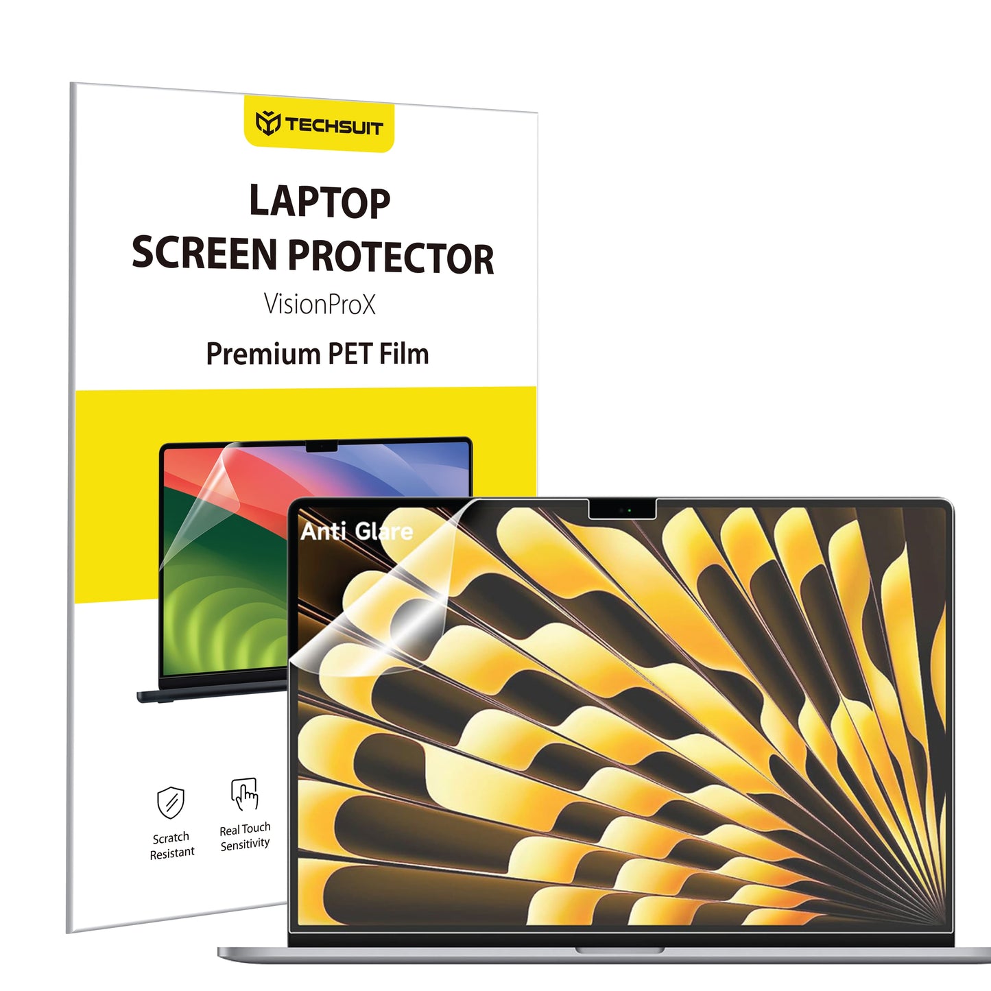Matná ochranná fólia proti modrému svetlu Techsuit VisionProX pre Apple MacBook Air M3 15inch (2024) / Air M2 15inch (2023), Plastová