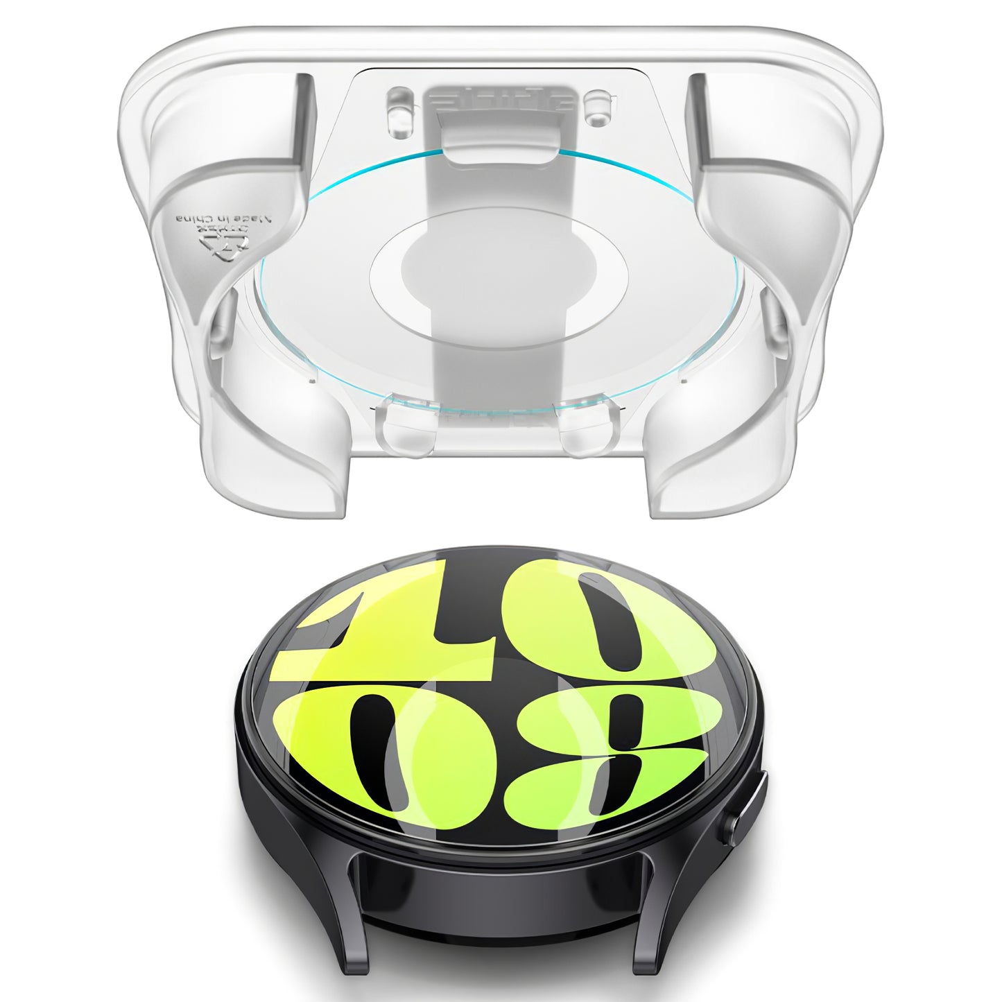 Ochranná fólia Spigen GlastR EZ FIT pre Samsung Galaxy Watch7 / Watch6 / Watch5 / Watch4 44mm Series, Sada 2 kusy, Tvrdené sklo AGL08493