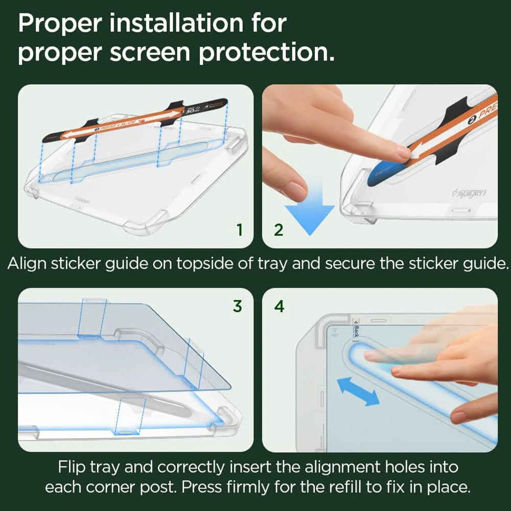 Ochranná fólia Spigen GlastR EZ FIT Anti-Glare pre navigáciu Tesla 3 (2021 - 2023), tvrdené sklo AGL04338
