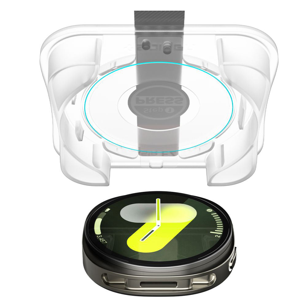 Ochranná fólia Spigen GlastR EZ FIT pre Samsung Galaxy Watch8 40mm, Sada 2 kusy, Tvrdené sklo AGL09876