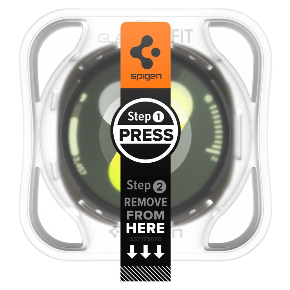 Ochranná fólia Spigen GlastR EZ FIT pre Samsung Galaxy Watch8 40mm, Sada 2 kusy, Tvrdené sklo AGL09876
