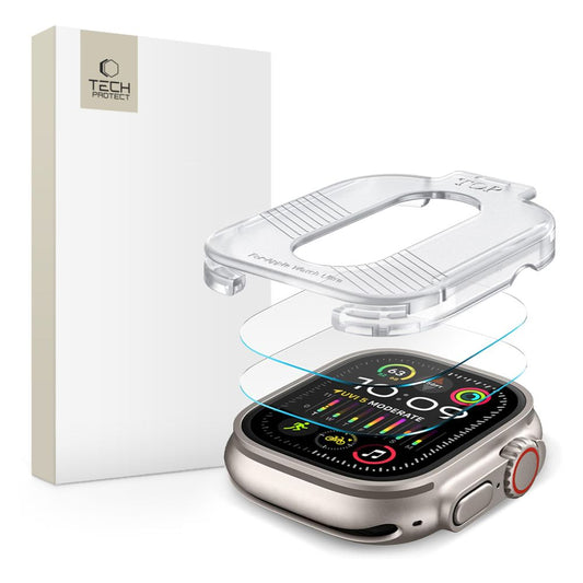 Sada ochranných fólií Tech-Protect Supreme pre Apple Watch Ultra Series, sada 2 ks, ochrana skla