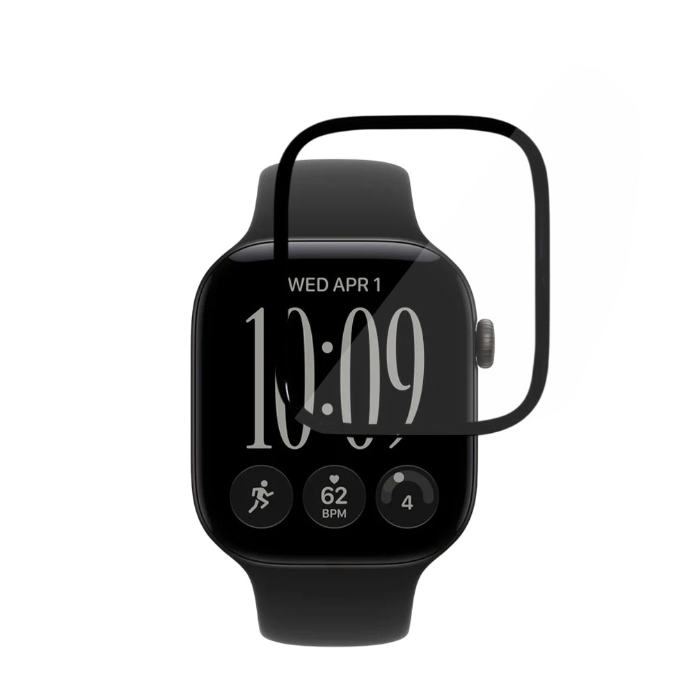 Ochranná fólia Techsuit Nano Flex pre Apple Watch Series 12 46mm, Sada 2 kusov, Plast, Čierna