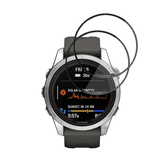 Ochranná fólia Techsuit Nano Flex pre Garmin Fenix 7S Pro Solar, Sada 2 kusy, Plast, Čierna