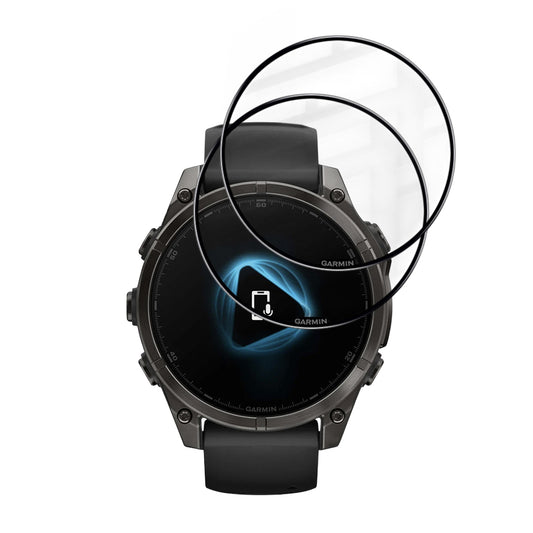 Ochranná fólia Techsuit Nano Flex pre Garmin Fenix 8 Pro 47mm / 8 47mm, Sada 2 kusy, Plastová, Čierna
