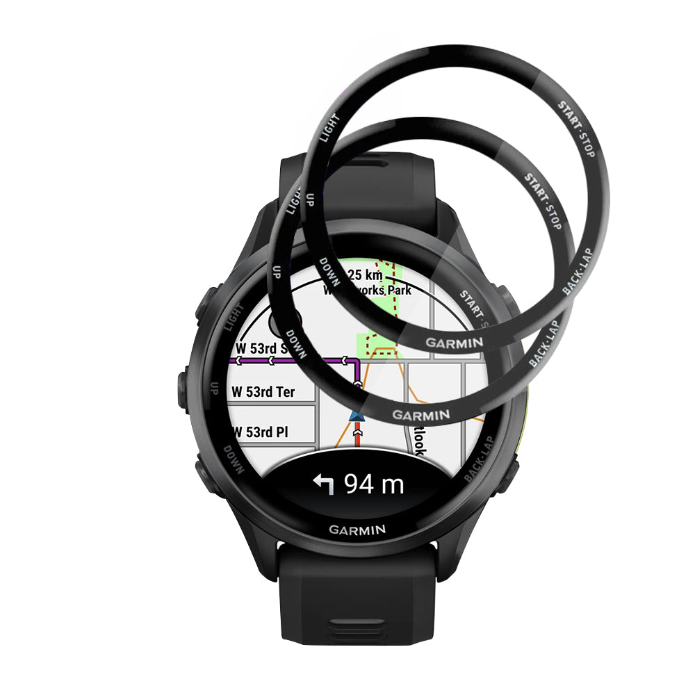 Ochranná fólia Techsuit Nano Flex pre Garmin Forerunner 570 47mm / 970, Sada 2 kusy, Plastová, Čierna