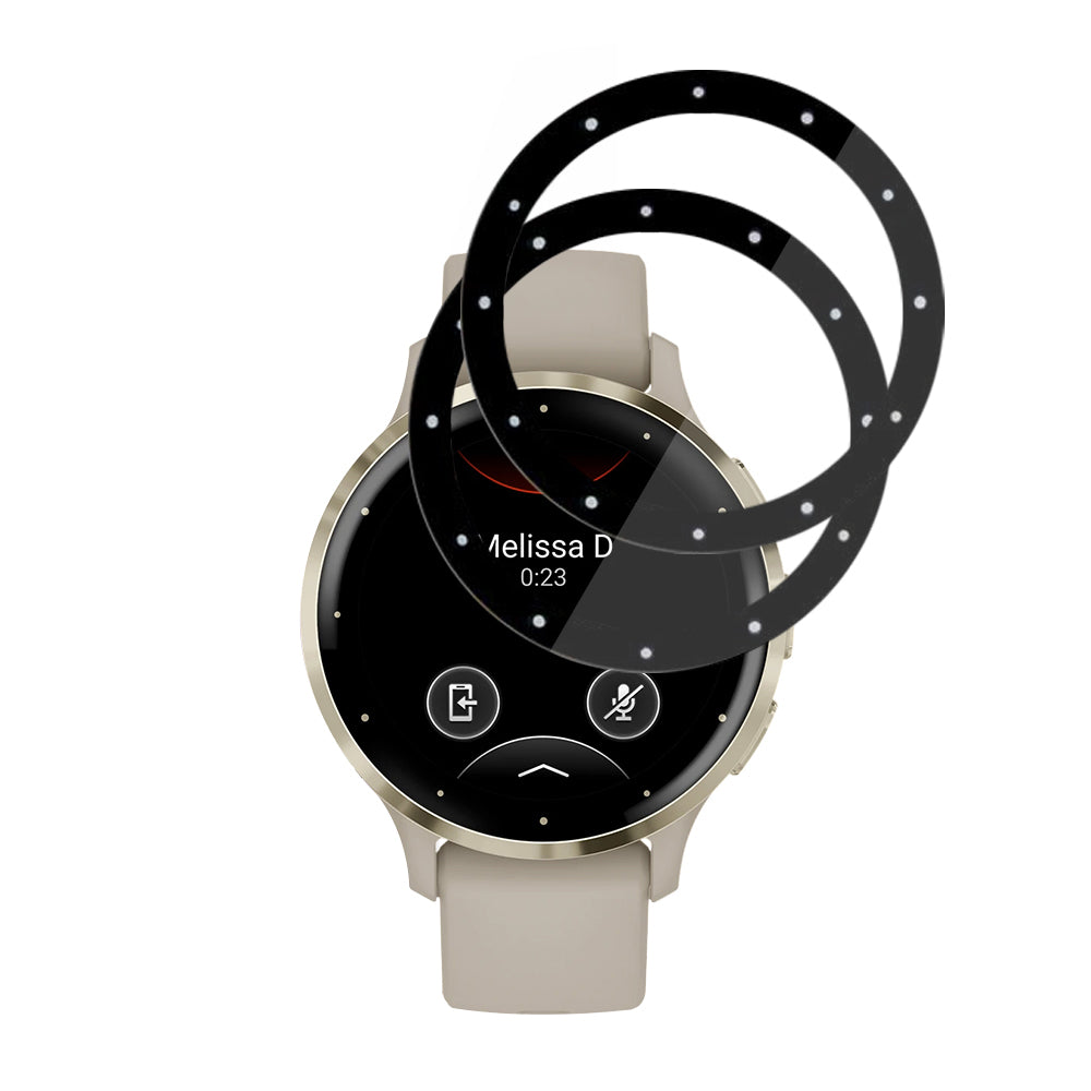 Ochranná fólia Techsuit Nano Flex pre Garmin Venu 3S, Sada 2 kusy, Plastová, Čierna
