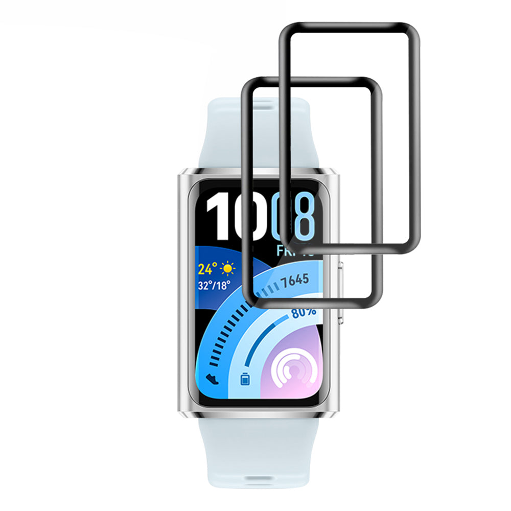 Fólia na ochranu Techsuit Nano Flex pre Huawei Band 11 Pro, Sada 2 kusy, Plastová, Čierna