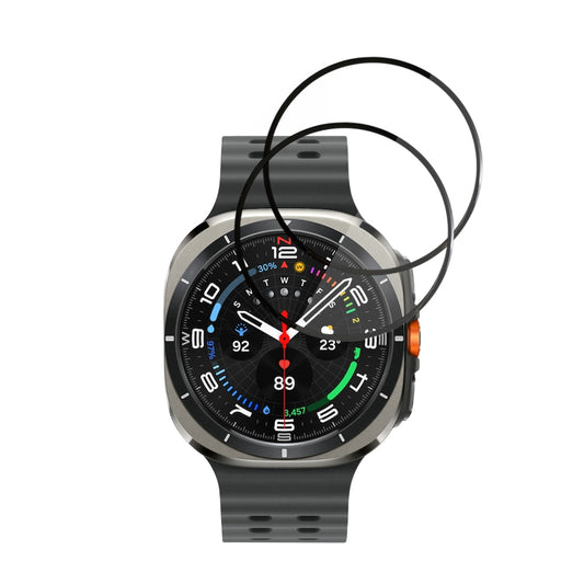 Fólia na ochranu Techsuit Nano Flex pre Samsung Galaxy Watch Ultra, Sada 2 kusy, Plast, Čierna