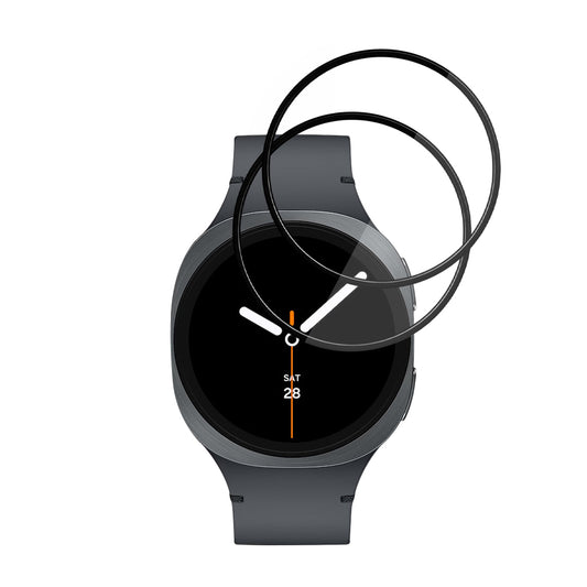 Fólia na ochranu Techsuit Nano Flex pre Samsung Galaxy Watch8 40mm, Sada 2 kusy, Plast, Čierna