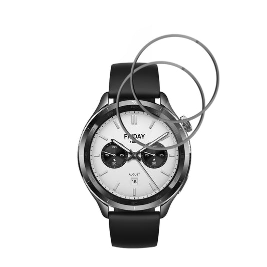 Fólia na ochranu Techsuit Nano Flex pre Xiaomi Watch S4, Sada 2 kusy, Plast, Čierna