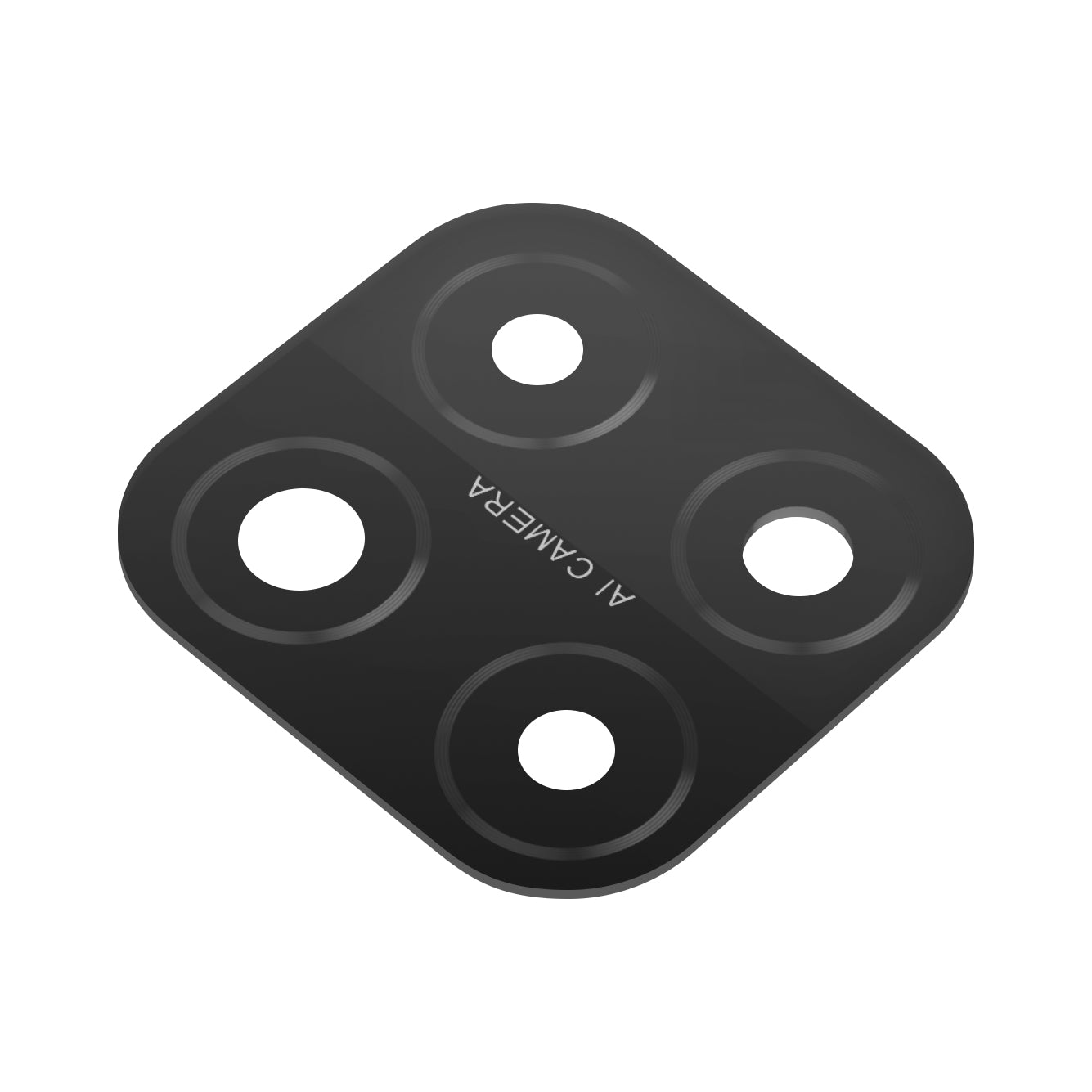 Sklo zadnej kamery Oppo A15, čierne