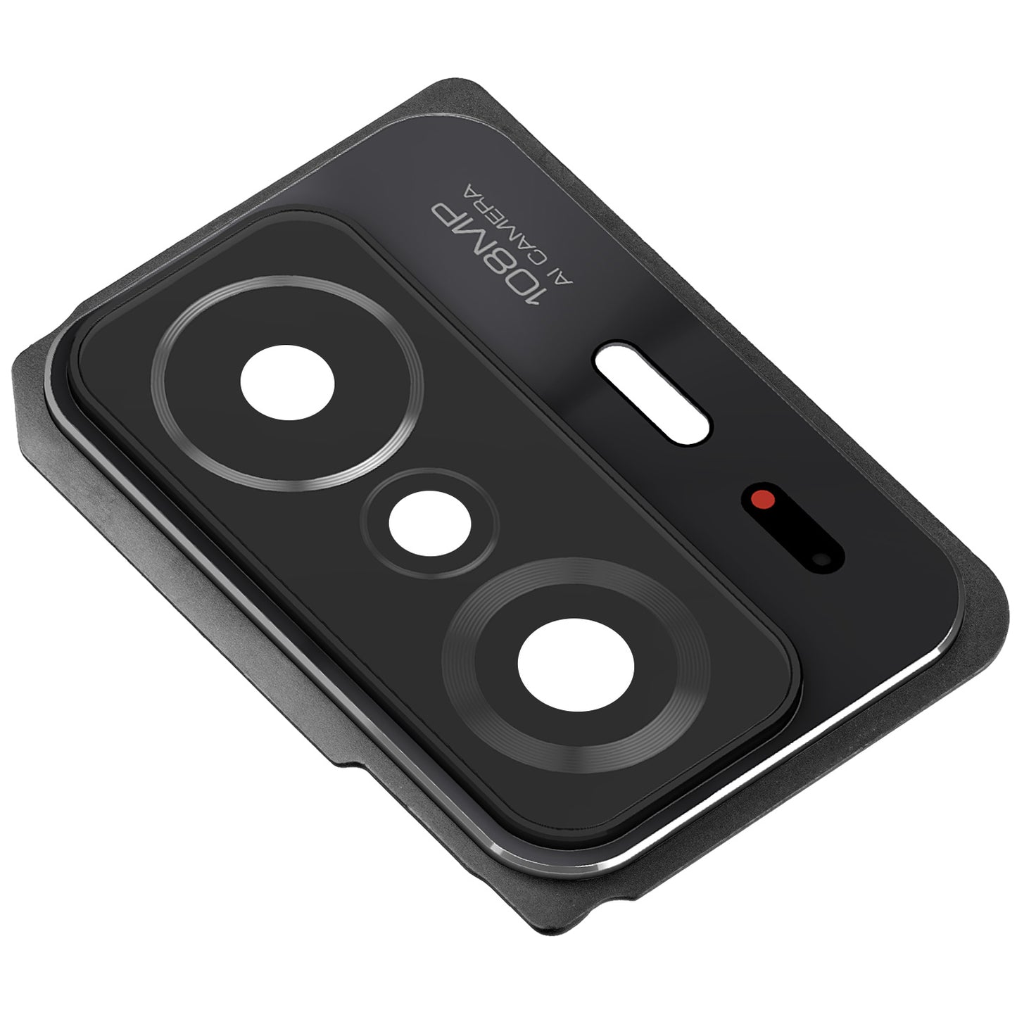 Sklo na zadný fotoaparát Xiaomi 11T / 11T Pro, s rámom, čierne