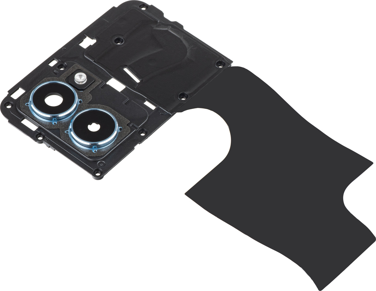 Zadné sklo kamery - Blesk - Vnútorný rám HMD Pulse Pro, s Rámom, Strieborný, Service Pack 286954408