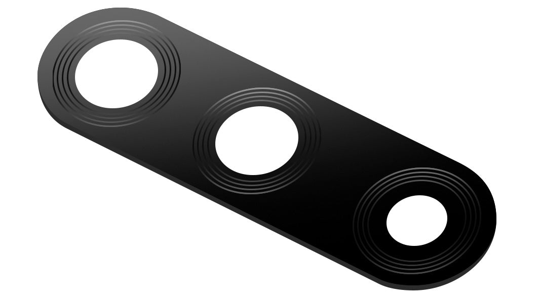 Sklenený kryt zadnej kamery Huawei P30 lite, čierny