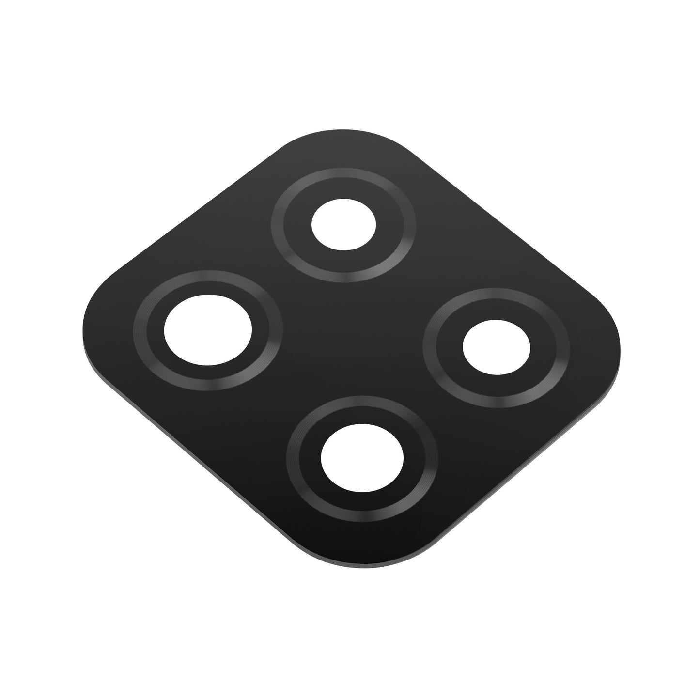 Sklo na zadný fotoaparát Samsung Galaxy A12 Nacho A127 / M12 M127 / A12 A125, čierne