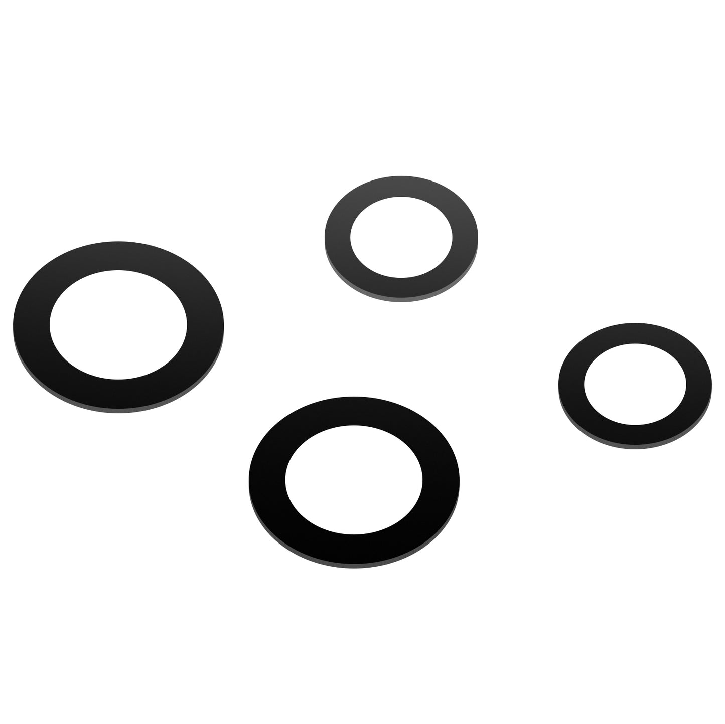 Zadné sklo fotoaparátu Samsung Galaxy Galaxy A52s 5G A528 / A52 5G A526 / A52 A525, hlavné + ultraširoké + makro + hĺbkové, čierne