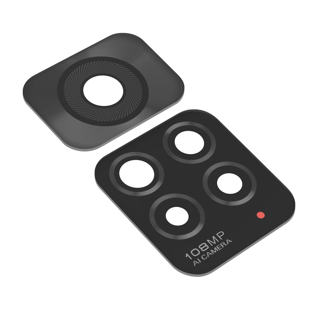 Sklo na zadný fotoaparát Xiaomi Redmi Note 11S, čierne