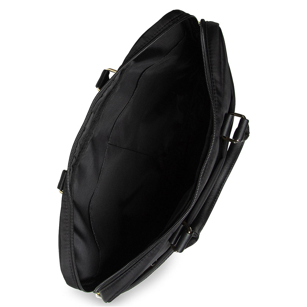 Taška Guess Triangle Logo na laptop 16 palcov, čierna