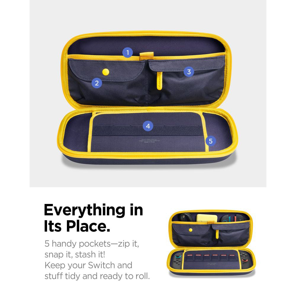 Taška na ochranu konzoly Spigen Nano Pop Pro pre Nintendo Switch 2, Tmavomodrá