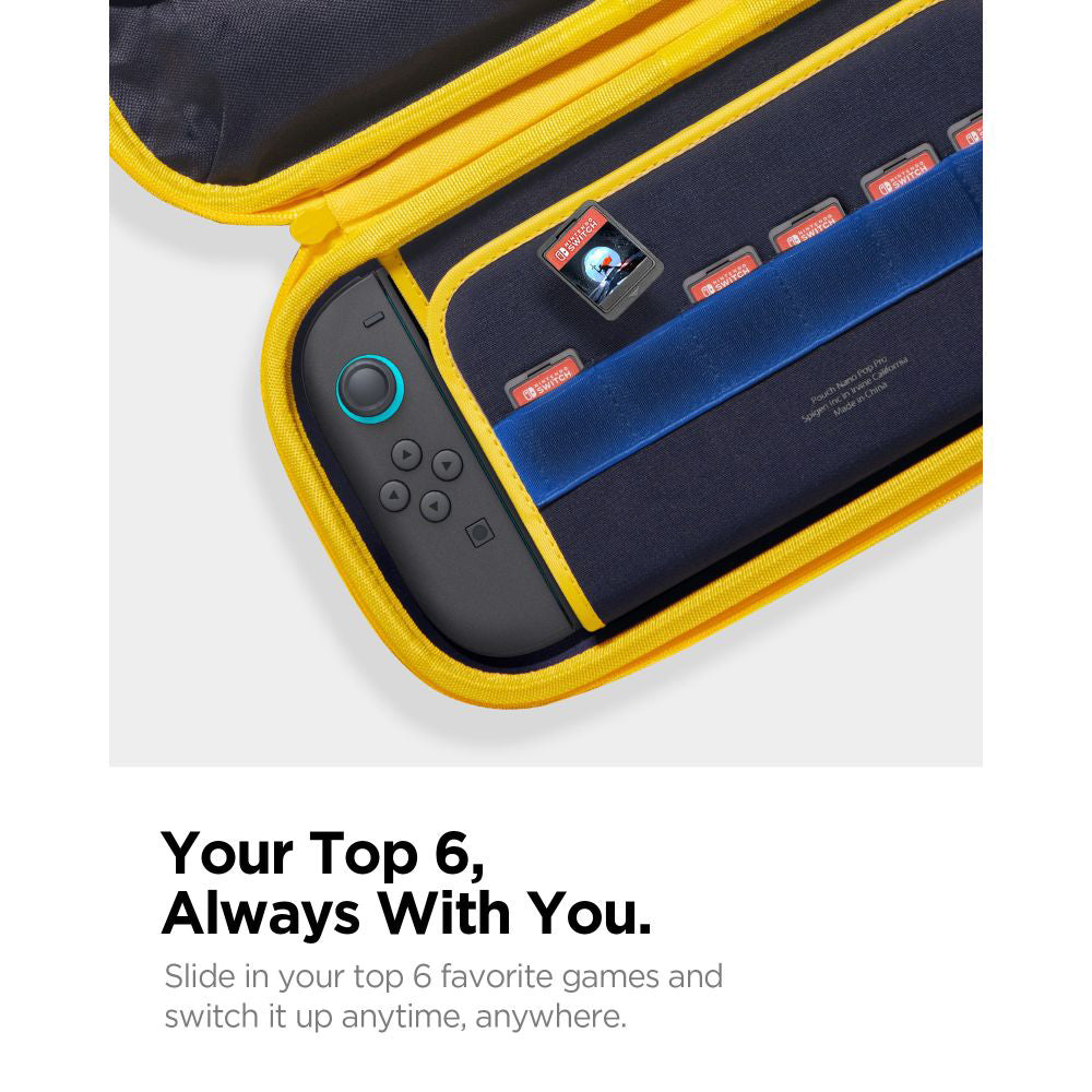Taška na ochranu konzoly Spigen Nano Pop Pro pre Nintendo Switch 2, Tmavomodrá