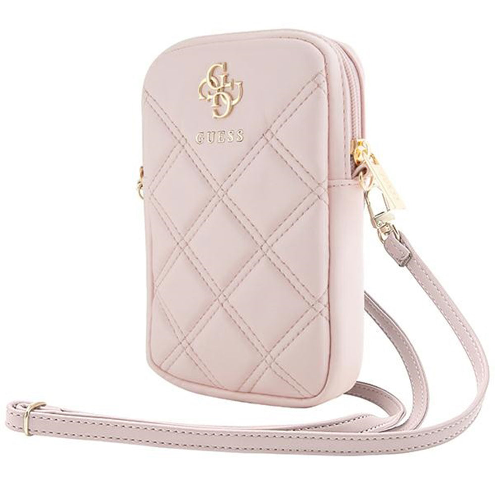 Univerzálna taška na telefón, Guess, Quilted 4G, Ružová