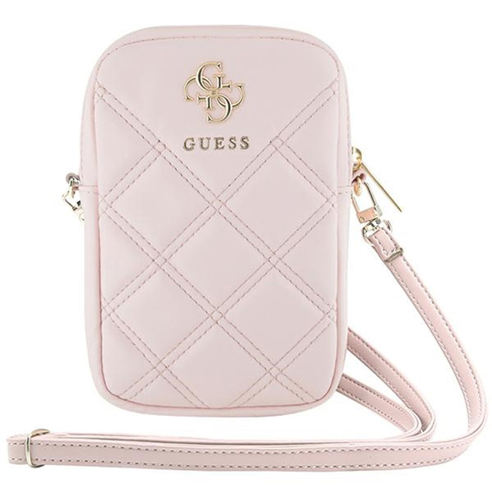 Univerzálna taška na telefón, Guess, Quilted 4G, Ružová