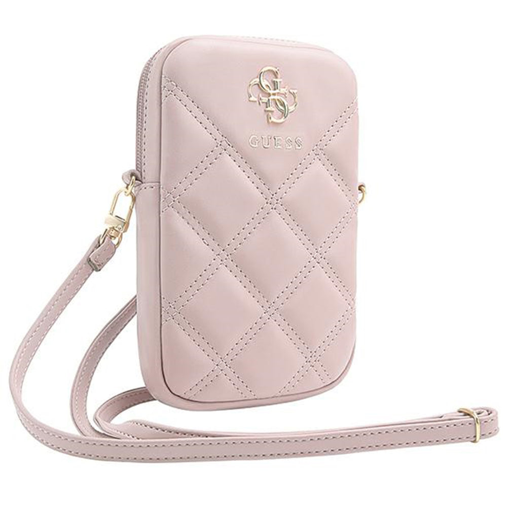 Univerzálna taška na telefón, Guess, Quilted 4G, Ružová