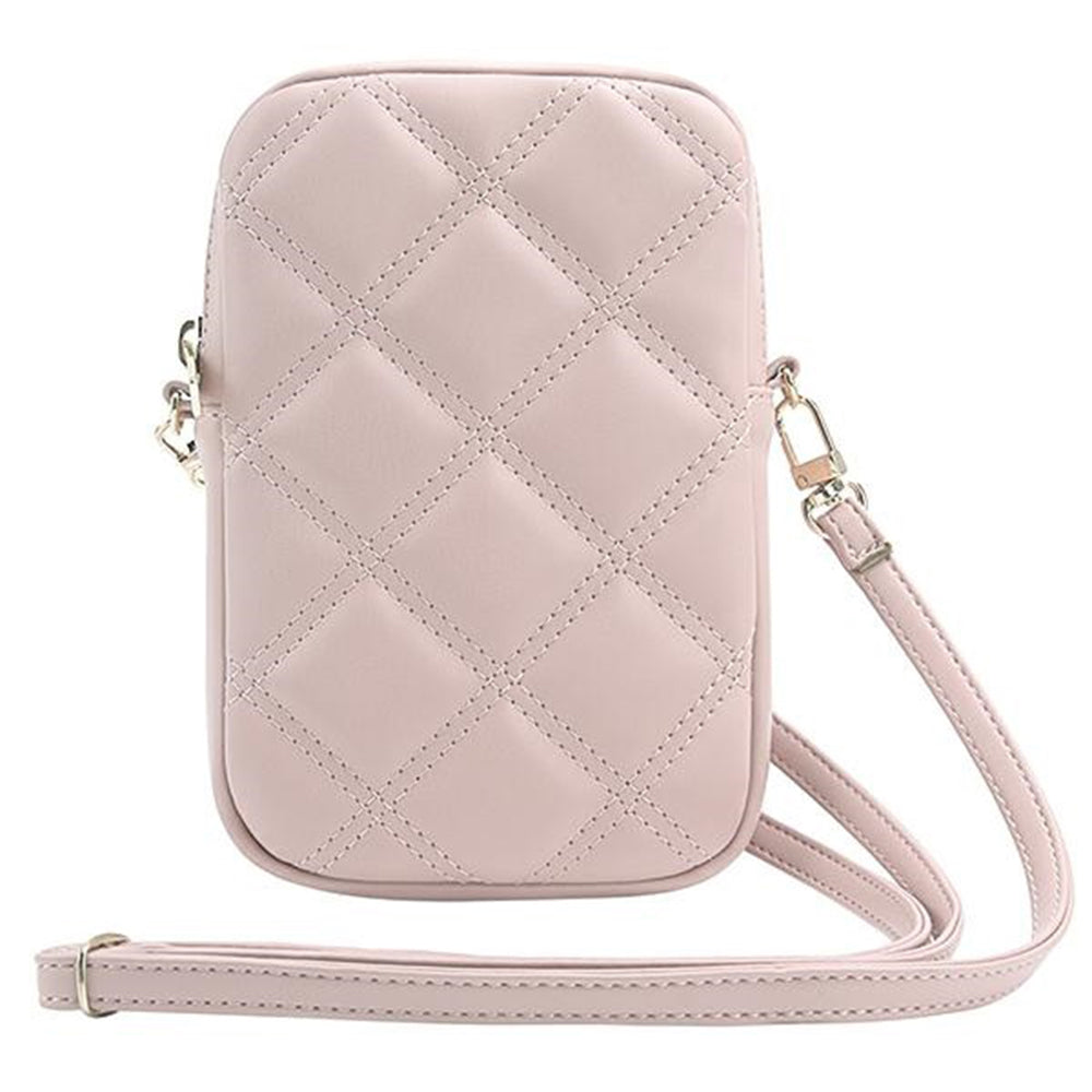 Univerzálna taška na telefón, Guess, Quilted 4G, Ružová