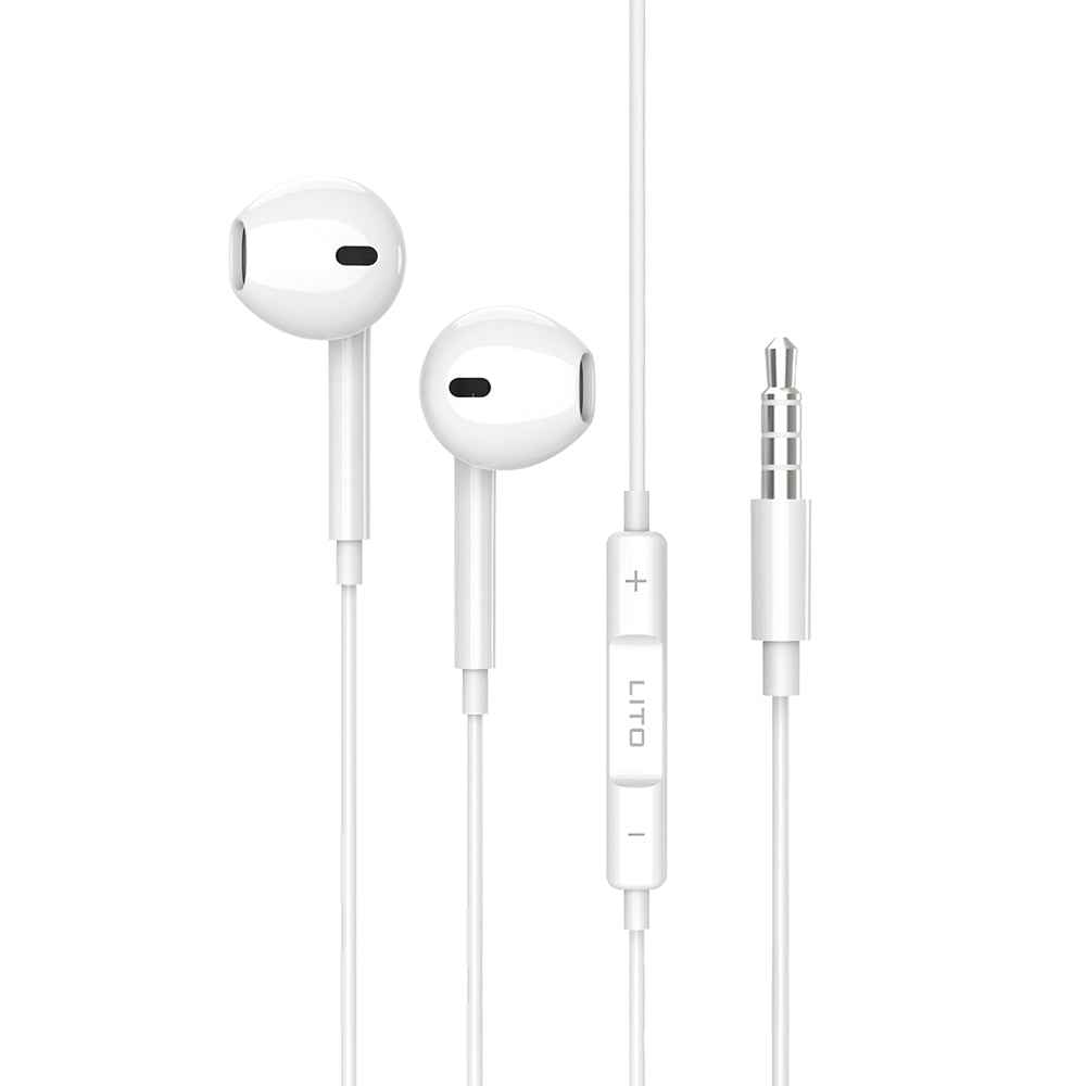 Handsfree 3.5mm Lito LF01A, Biela