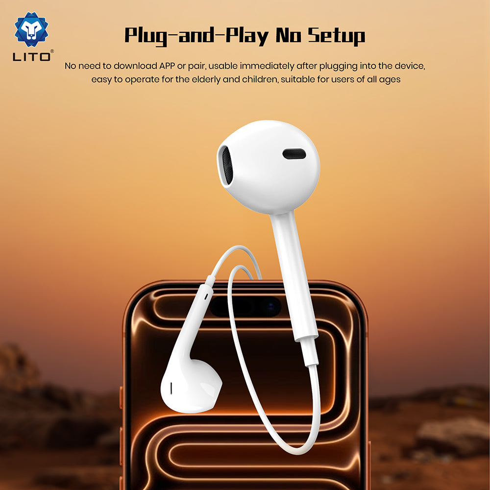 Handsfree 3.5mm Lito LF01A, Biela