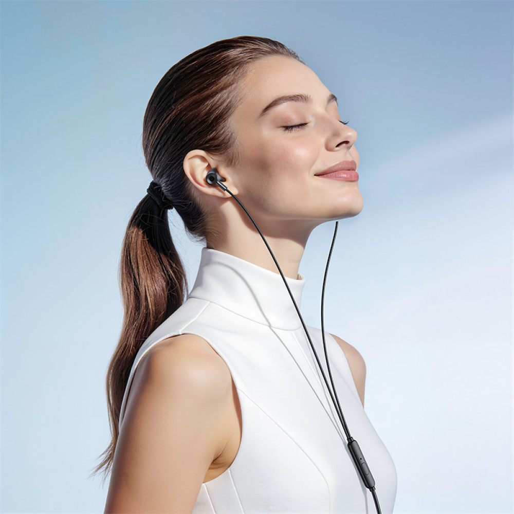 Handsfree 3,5 mm / USB-C HOCO M119A, čierny