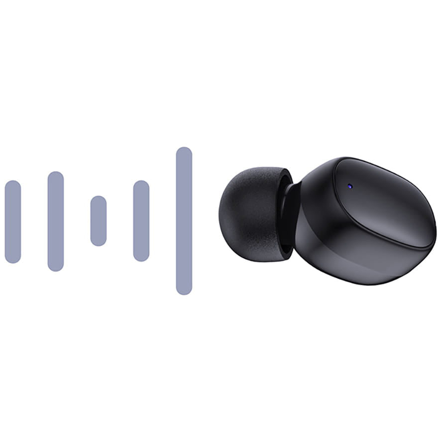 Handsfree Bluetooth 3MK FlowBuds, TWS, Čierna