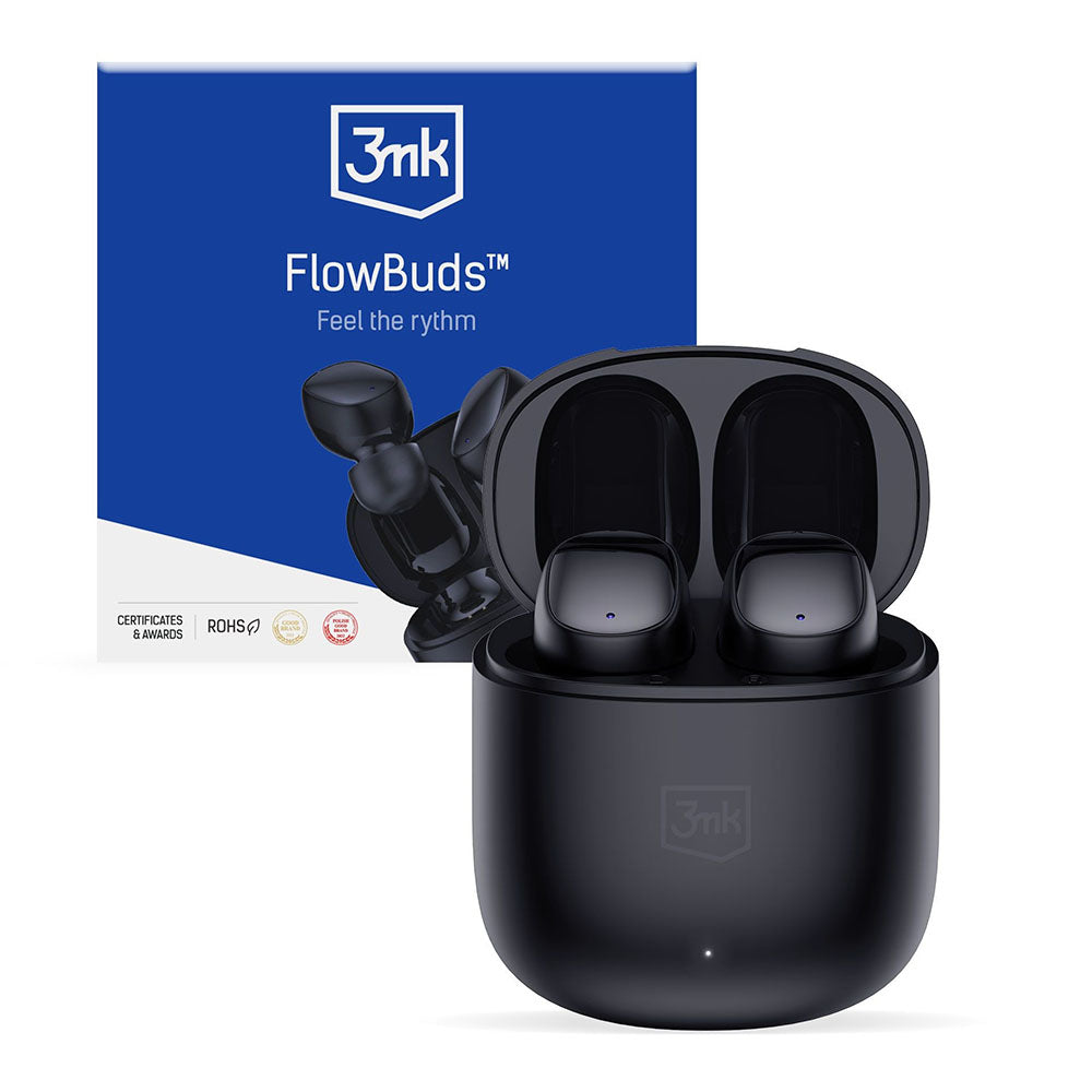 Handsfree Bluetooth 3MK FlowBuds, TWS, Čierna
