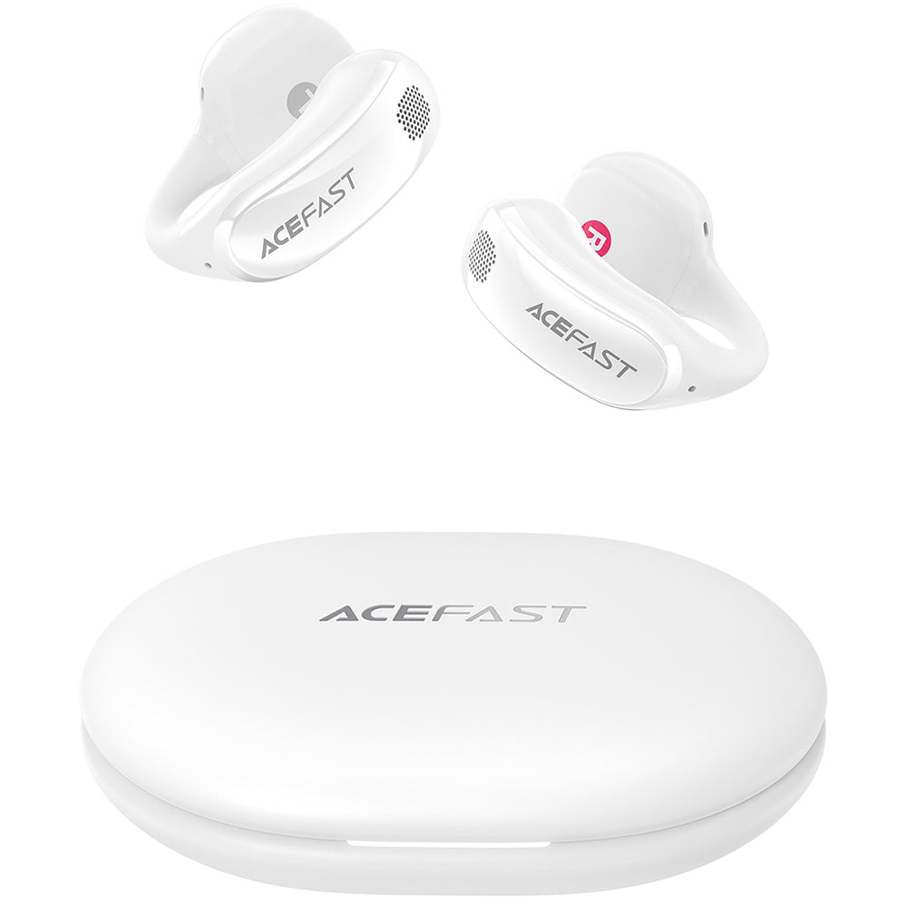 Handsfree Bluetooth Acefast Aceclip Pro, TWS, Biela