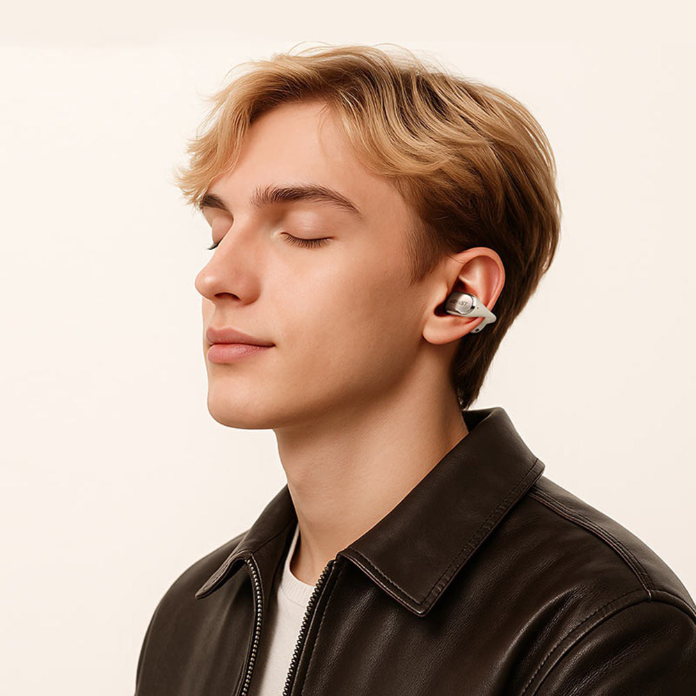 Handsfree Bluetooth Acefast Aceclip Pro, TWS, Biela