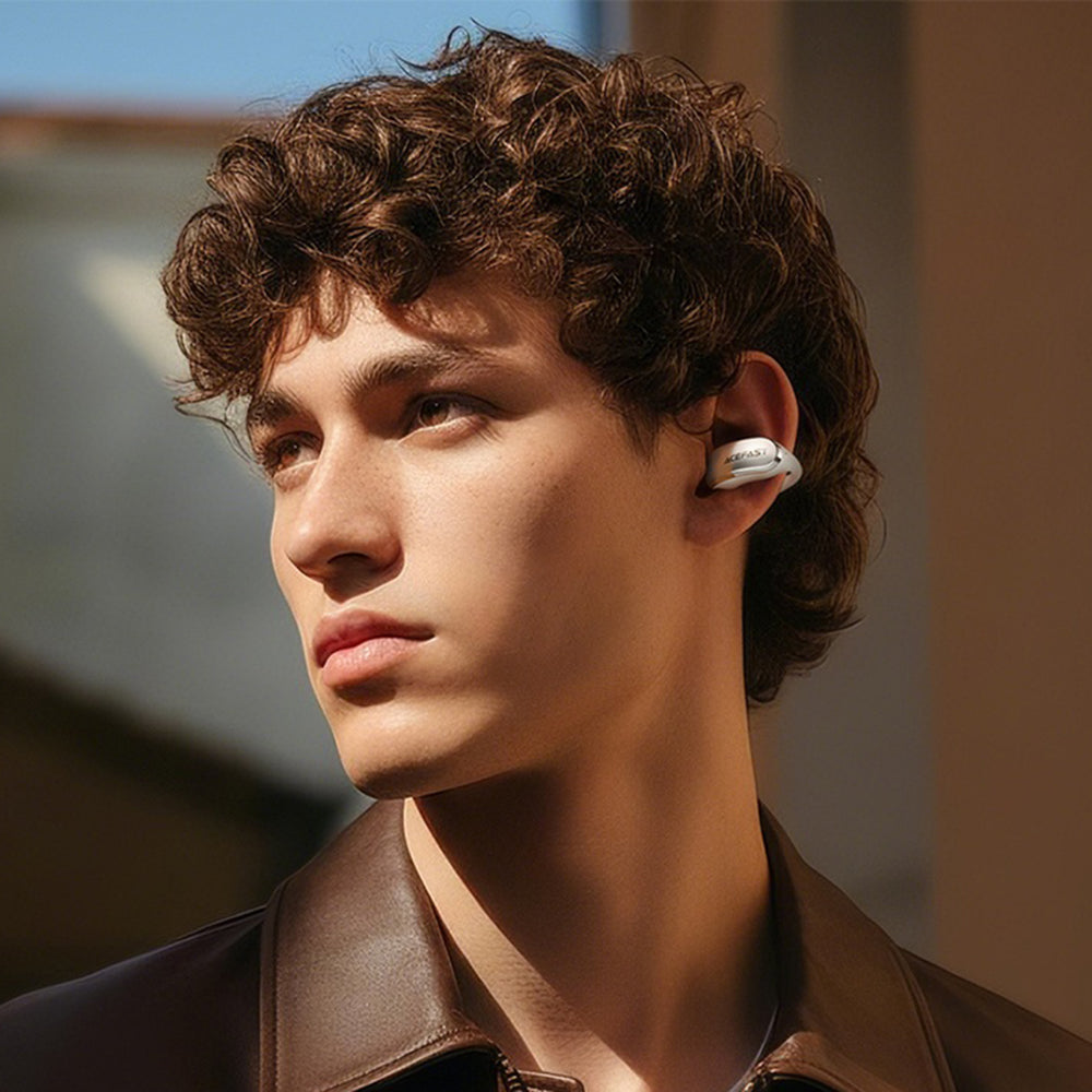 Handsfree Bluetooth Acefast Aceclip Pro, TWS, Biela