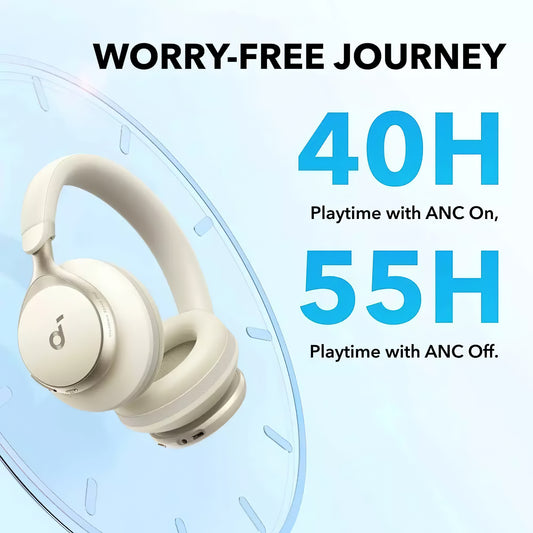 Handsfree Bluetooth Anker SoundCore Space On, viacbodové, A2DP, ANC, biele A3035G21
